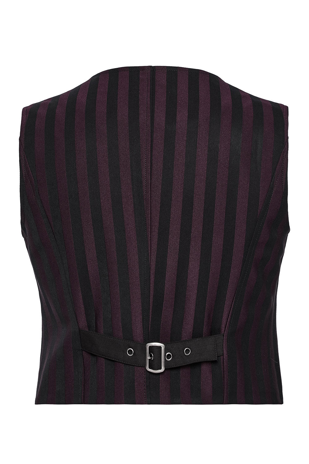 Crimson Manor Striped Waistcoat [Black/Red]