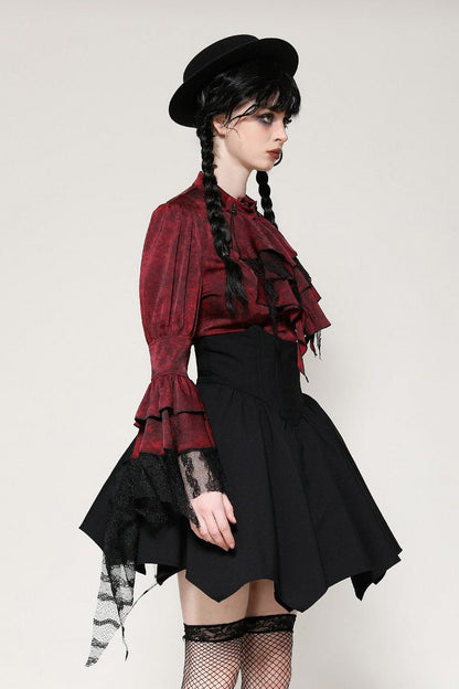 Bloody Valentine Ruffled Blouse
