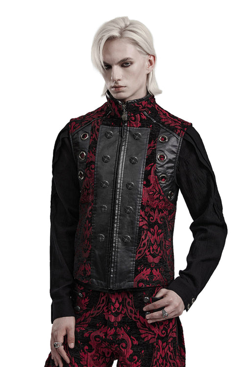 Bloodletting Damask Vest [Black/Red]