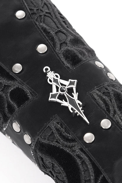 Crucible Studded Lace-Up Gloves