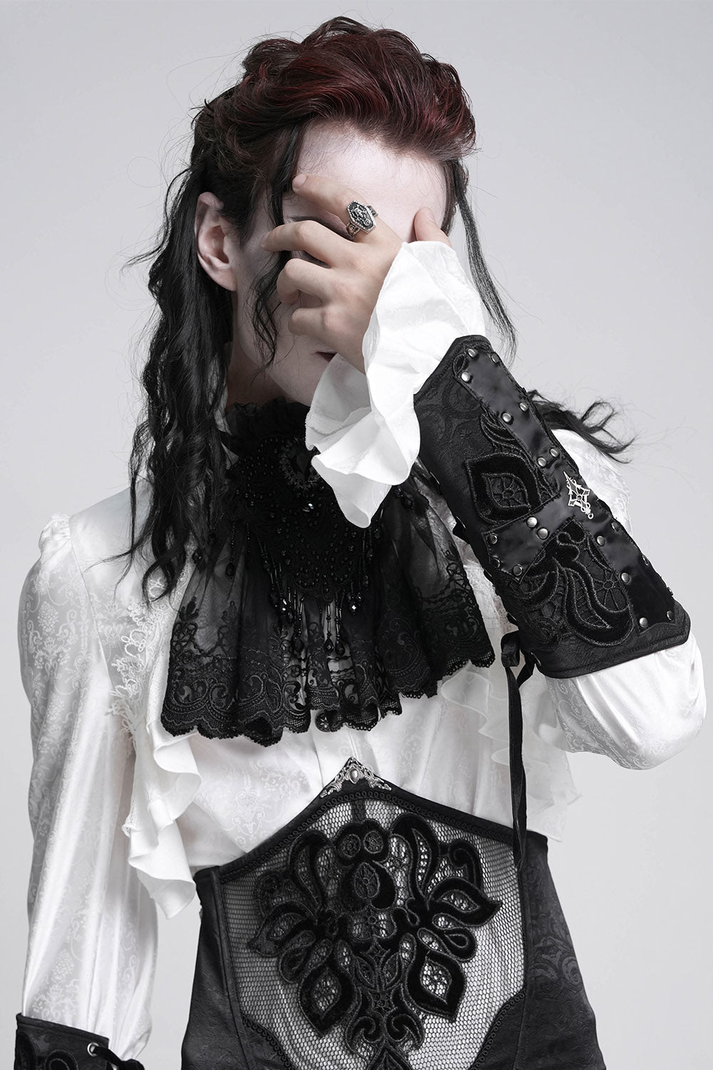 Crucible Studded Lace-Up Gloves
