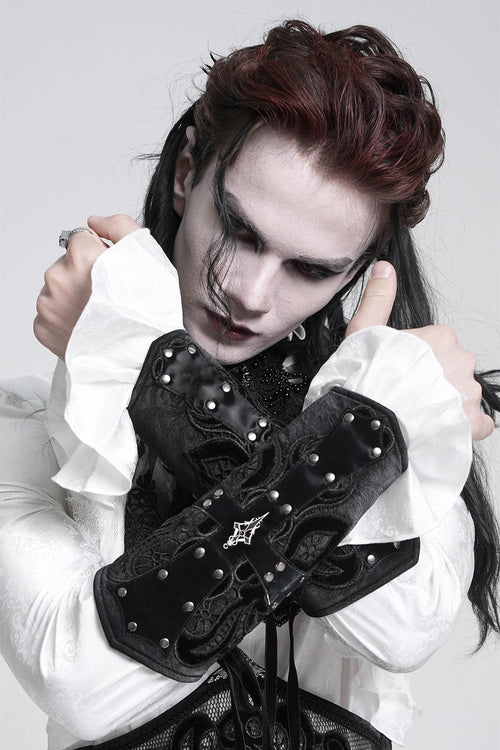 Crucible Studded Lace-Up Gloves