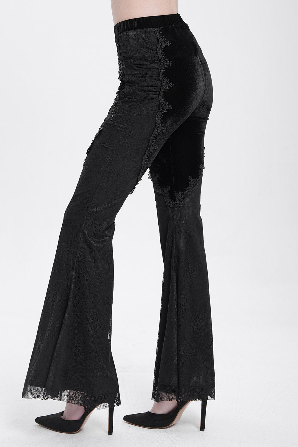 Black Alchemy Velvet Boho Bell Bottoms