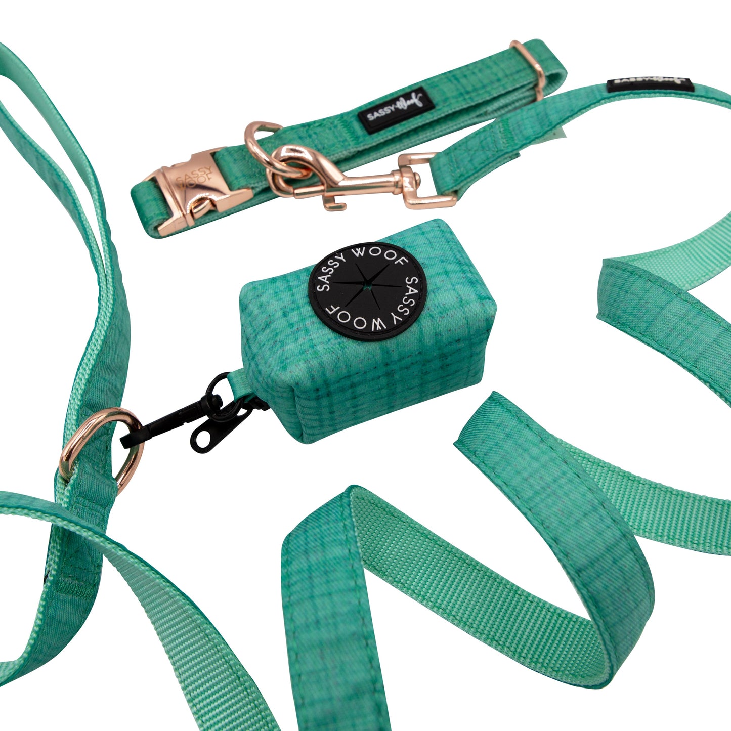 Dog Collar Three Piece Bundle - Wag Your Teal