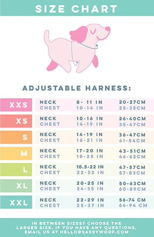 Dog Adjustable Harness - Let it Bow